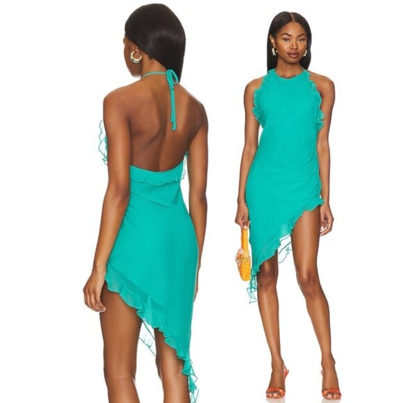 Amanda Uprichard Kalyn Dress in Serpent - Picture 2 of 8